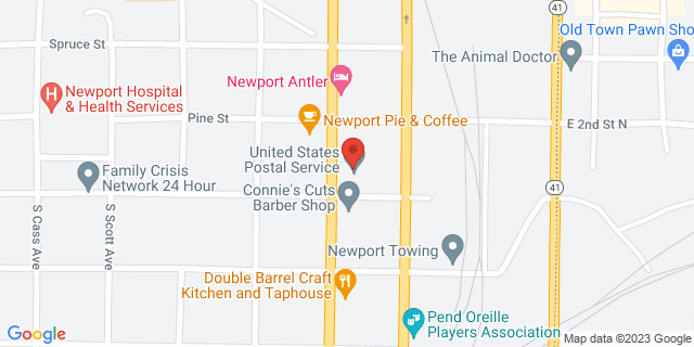 100 N Washington Ave, Newport, Washington, WA, 99156-9998 Map