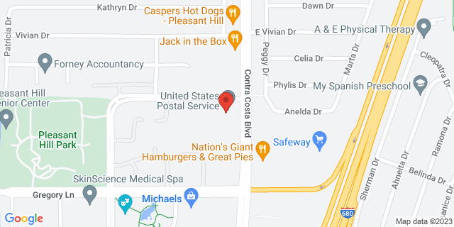 1945 Contra Costa Blvd, Pleasant Hill, California, CA, 94523-9991 Map