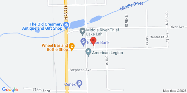 208 Hill Ave S, Middle River, Minnesota, MN, 56737-9998 Map