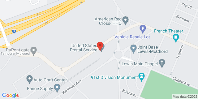 4170 Kaufman Ave, Joint Base Lewis Mcchord, Washington, WA, 98433-2008 Map