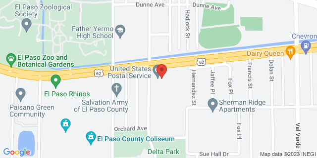 4400 E Paisano Dr, El Paso, Texas, TX, 79905-9998 Map