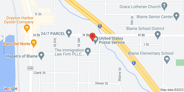 701 Harrison Ave, Blaine, Washington, WA, 98230-9998 Map