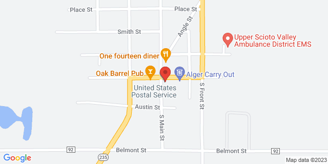 101 S Main St, Alger, Ohio, OH, 45812-9998 Map