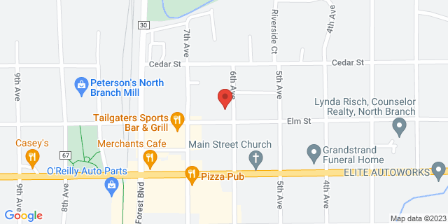 6444 Elm St, North Branch, Minnesota, MN, 55056-7107 Map