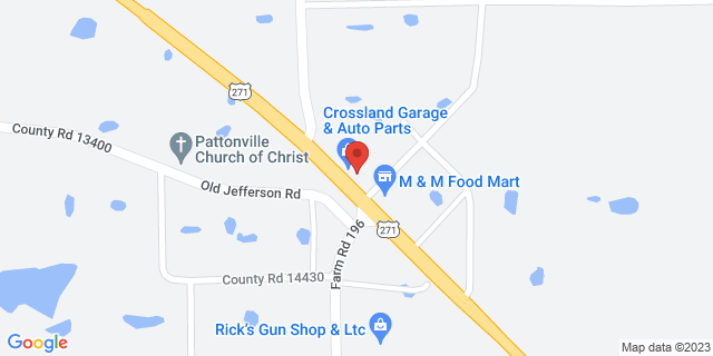 6863 Us Highway 271 S, Pattonville, Texas, TX, 75468-9998 Map