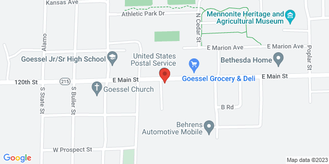 207 E Main St, Goessel, Kansas, KS, 67053-9000 Map