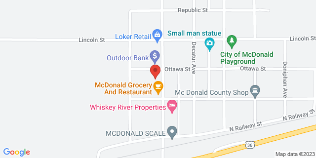 218 Rawlins Ave, Mc Donald, Kansas, KS, 67745-9753 Map