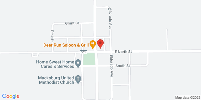 104 E North St, Macksburg, Iowa, IA, 50155-1020 Map