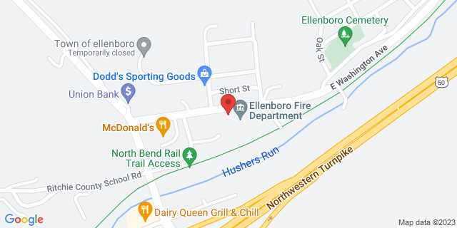 101 E Washington Ave, Ellenboro, West Virginia, WV, 26346-9998 Map