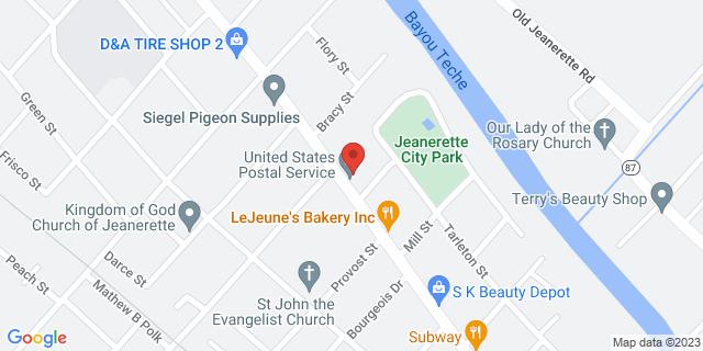 1614 Main St, Jeanerette, Louisiana, LA, 70544-3530 Map