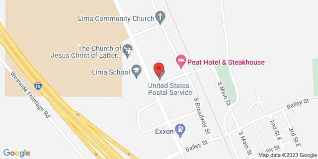 700 Peat St, Lima, Montana, MT, 59739-9998 Map