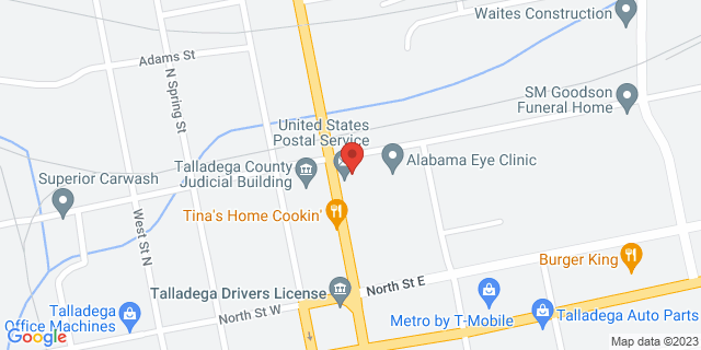 127 East St N, Talladega, Alabama, AL, 35160-2065 Map