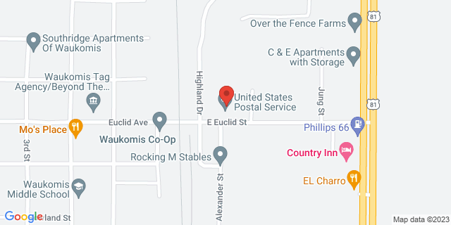 504 E Euclid Ave, Waukomis, Oklahoma, OK, 73773-9800 Map