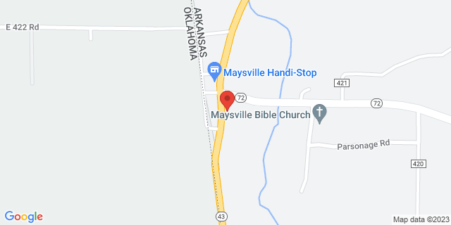 11776 N Highway 43, Maysville, Arkansas, AR, 72747-9998 Map