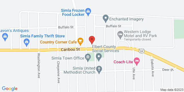 611 Caribou St, Simla, Colorado, CO, 80835-9778 Map