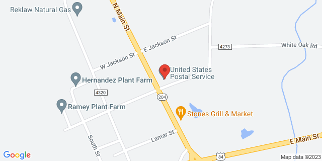 320 N Main St, Reklaw, Texas, TX, 75784-9998 Map