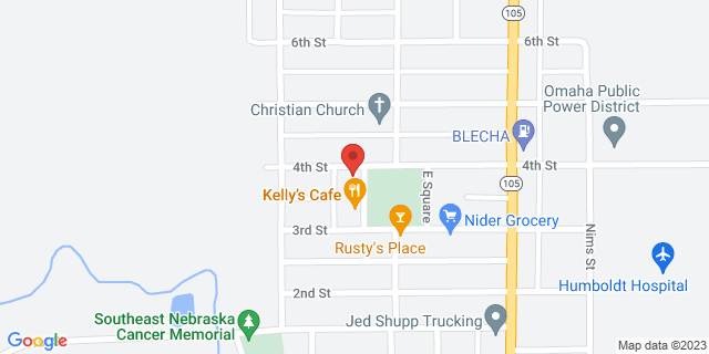 335 W Square St, Humboldt, Nebraska, NE, 68376-9788 Map