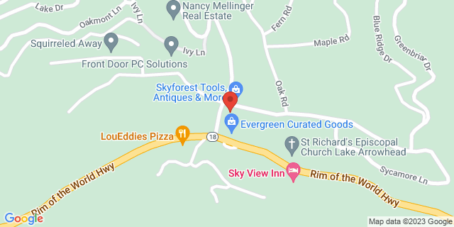 951 Kuffel Canyon Rd, Skyforest, California, CA, 92385-0400 Map