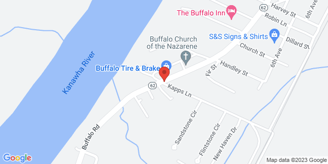 2062 Buffalo Rd, Buffalo, West Virginia, WV, 25033-9998 Map