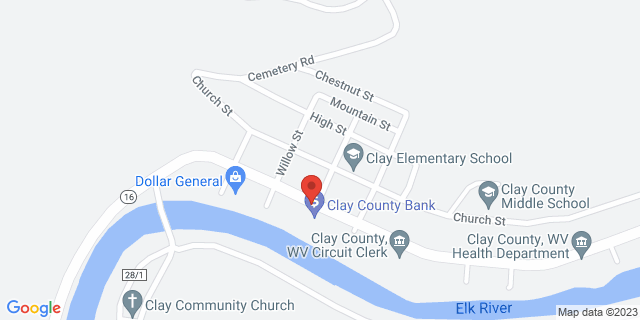 54 Main St, Clay, West Virginia, WV, 25043-9998 Map