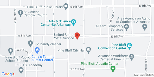 100 E 8Th Ave Ste 105, Pine Bluff, Arkansas, AR, 71601-9990 Map