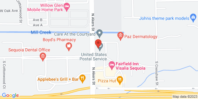 100 N Akers St, Visalia, California, CA, 93291-9997 Map