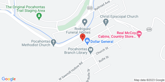 300 Centre St, Pocahontas, Virginia, VA, 24635-5100 Map