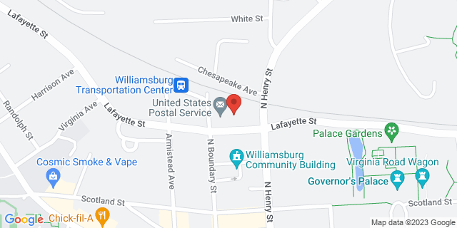 425 N Boundary St, Williamsburg, Virginia, VA, 23185-9998 Map