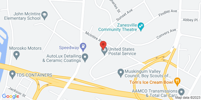 900 Mcintire Ave, Zanesville, Ohio, OH, 43701-9997 Map