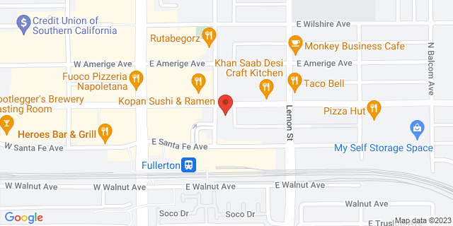 202 E Commonwealth Ave, Fullerton, California, CA, 92836-9998 Map