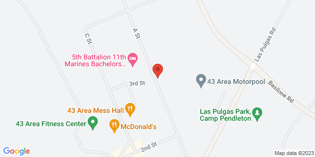 43507 Brown St, Camp Pendleton, California, CA, 92055-0202 Map