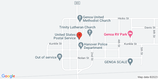 217 Main St, Genoa, Colorado, CO, 80818-9706 Map