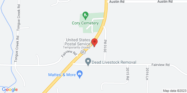 9340 Highway 65, Cory, Colorado, CO, 81414-9997 Map