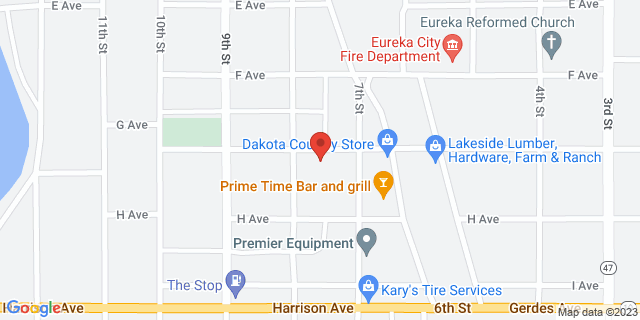 709 G Ave, Eureka, South Dakota, SD, 57437-9998 Map