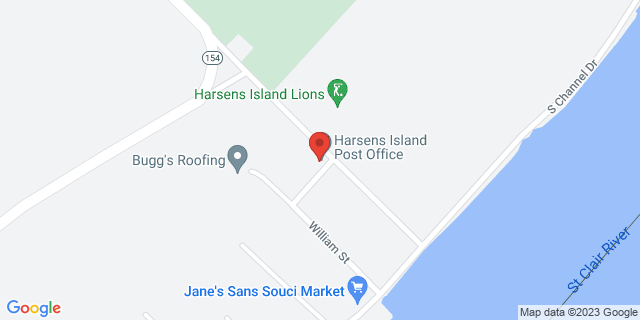 235 La Croix Rd, Harsens Island, Michigan, MI, 48028-9998 Map