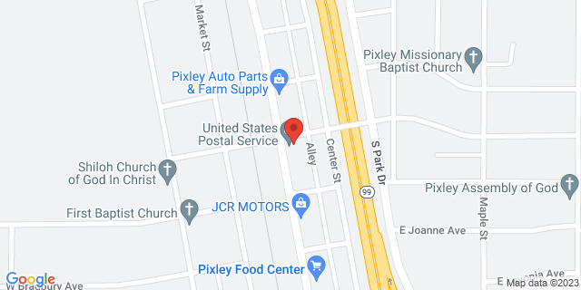 570 S Main St, Pixley, California, CA, 93256-9998 Map