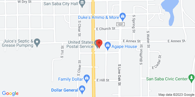 603 S High St, San Saba, Texas, TX, 76877-9998 Map