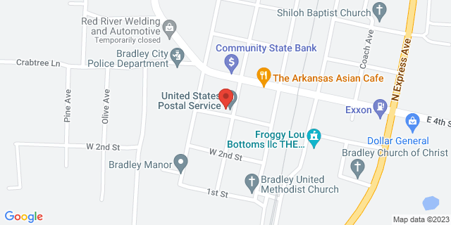 305 Pullman St, Bradley, Arkansas, AR, 71826-9998 Map