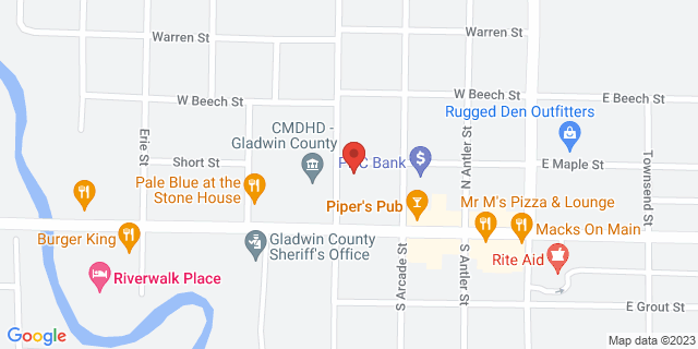 140 N Bowery Ave, Gladwin, Michigan, MI, 48624-9998 Map