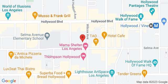 1615 Wilcox Ave, Los Angeles, California, CA, 90028-9998 Map