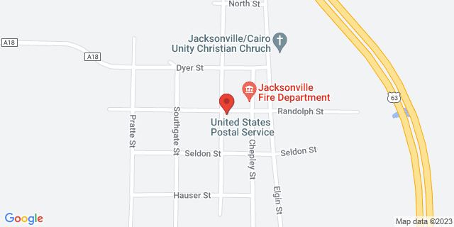 124 W Randolph St, Jacksonville, Missouri, MO, 65260-9998 Map