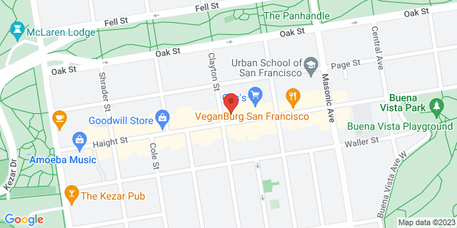 554 Clayton St, San Francisco, California, CA, 94117-9991 Map