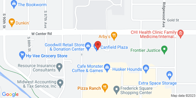 8451 W Center Rd, Omaha, Nebraska, NE, 68124-3135 Map