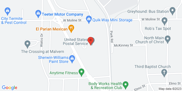 715 Martin Luther King Blvd Ofc, Malvern, Arkansas, AR, 72104-9998 Map