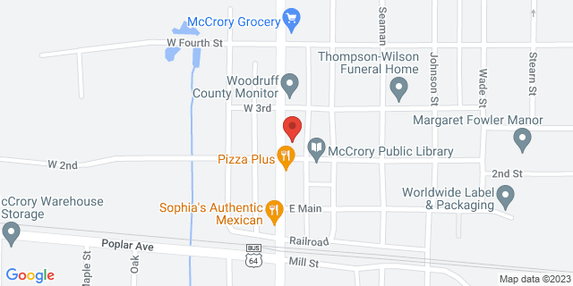 203 N Edmonds Ave, Mc Crory, Arkansas, AR, 72101-9998 Map