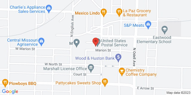 205 N Lafayette Ave, Marshall, Missouri, MO, 65340-9998 Map