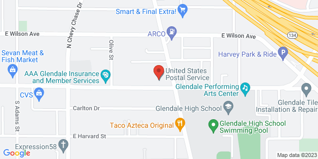 101 N Verdugo Rd, Glendale, California, CA, 91206-9998 Map