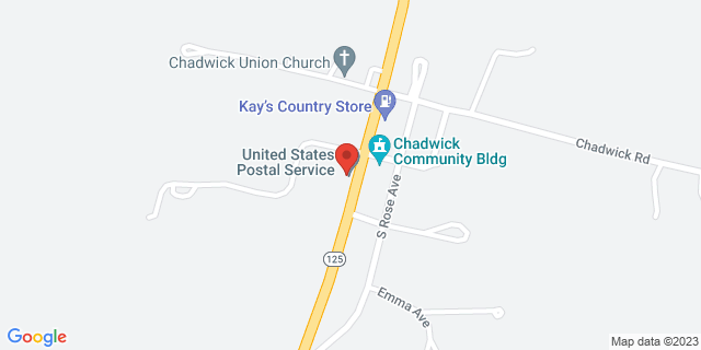 6409 State Highway 125 S, Chadwick, Missouri, MO, 65629-9998 Map