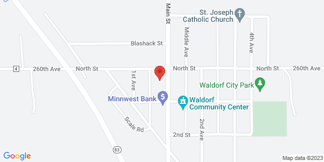 109 S Main St, Waldorf, Minnesota, MN, 56091-4401 Map