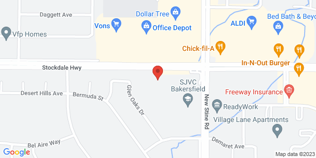 5501 Stockdale Hwy, Bakersfield, California, CA, 93309-2572 Map